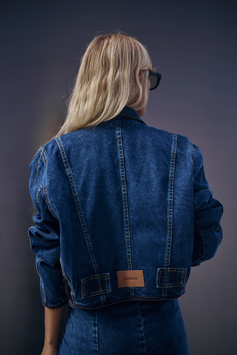 Campera Vintage - Azul 
