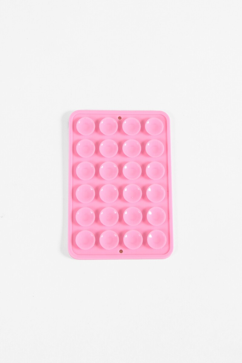 Ventosa de silicona para celular rosa