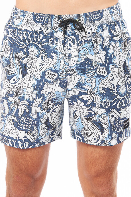 SHORT ZASKE RUSTY Azul