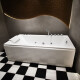 Bañera Con Hidromasaje Blanco Autoportante 1700X750X550 Basico 6 Jets Gdes Con Griferia Derecha Motor 1.5 BLANCO