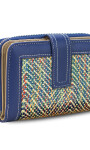 BILLETERA AGNES ZIGZAG MULTICOLOR AZUL