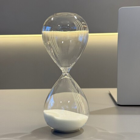 Reloj De Arena De Vidrio 60 Minutos 25cm x 9cm Reloj De Arena De Vidrio 60 Minutos 25cm x 9cm