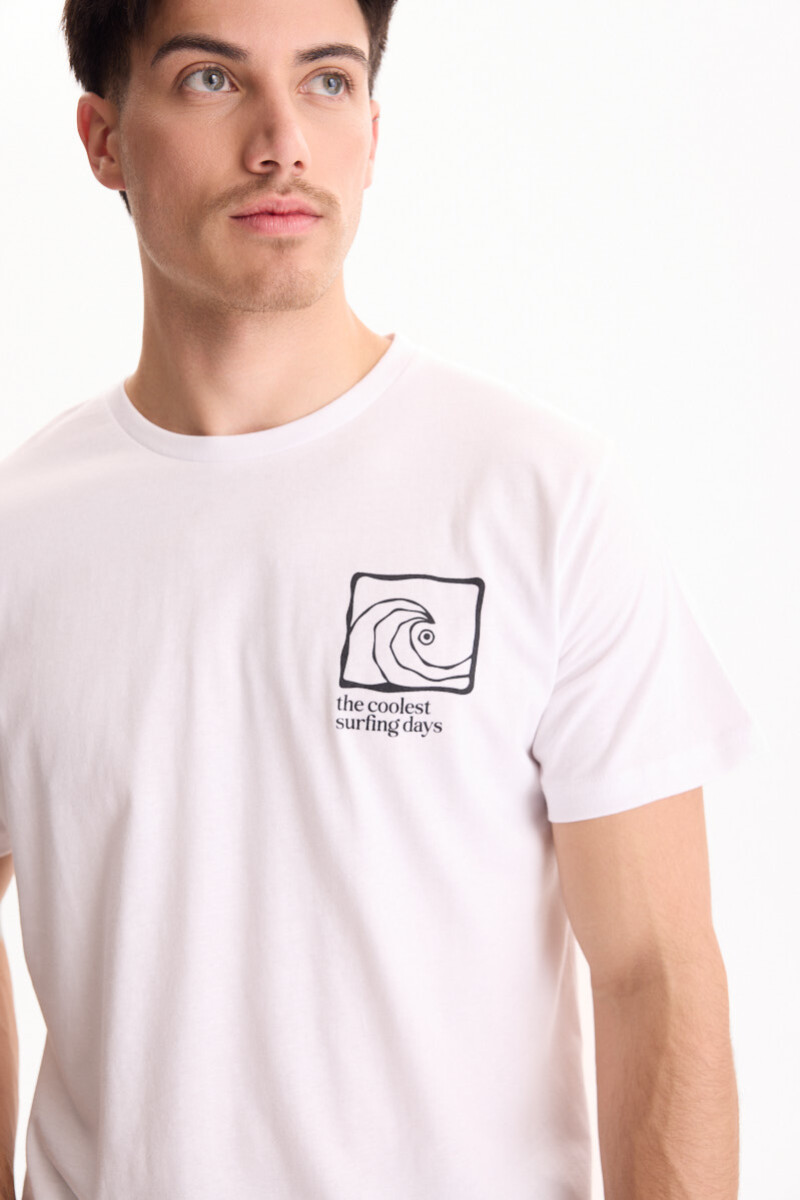Remera Surf Blanco