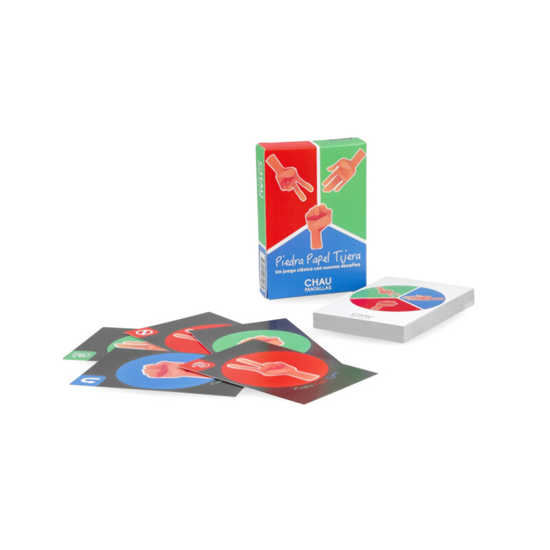 JUEGO DE CARTAS PIEDRA PAPEL TIJERA - CHAU PANTALLAS JUEGO DE CARTAS PIEDRA PAPEL TIJERA - CHAU PANTALLAS
