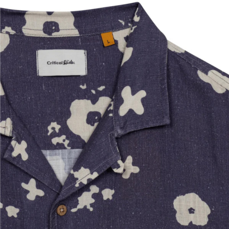 Camisa Critical Slide Splatter Resort - Azul Camisa Critical Slide Splatter Resort - Azul