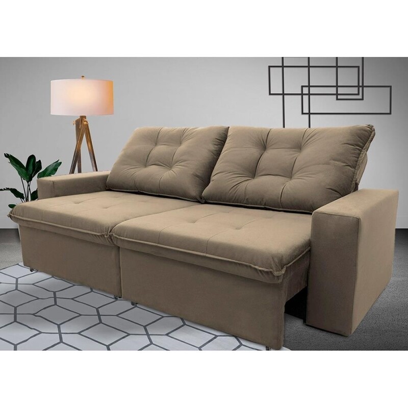 Sofa Magnum 3 Cuerpos Retractil Reclinable Tostado Sofa Magnum 3 Cuerpos Retractil Reclinable Tostado