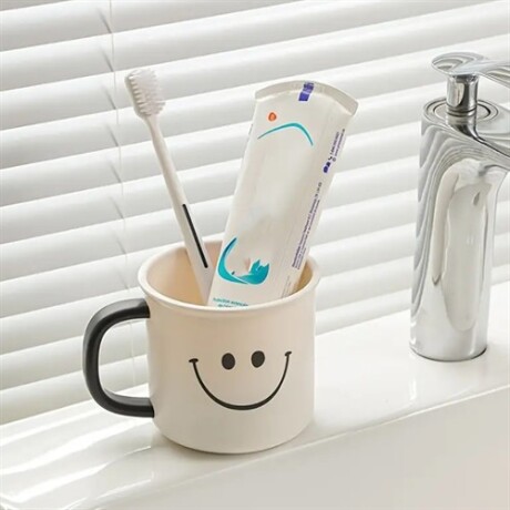 Taza Vaso con asa smile Blanco