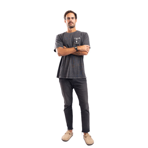 Remera La Isla Waves For All - Black mineral Remera La Isla Waves For All - Black mineral