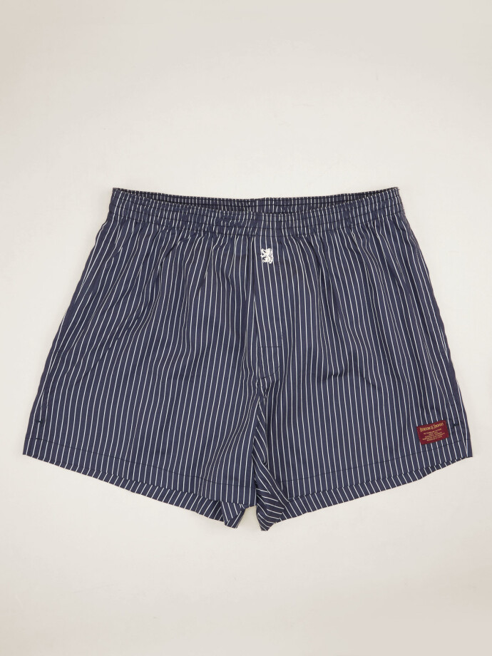 BOXER ROMA LINEAS MARINO