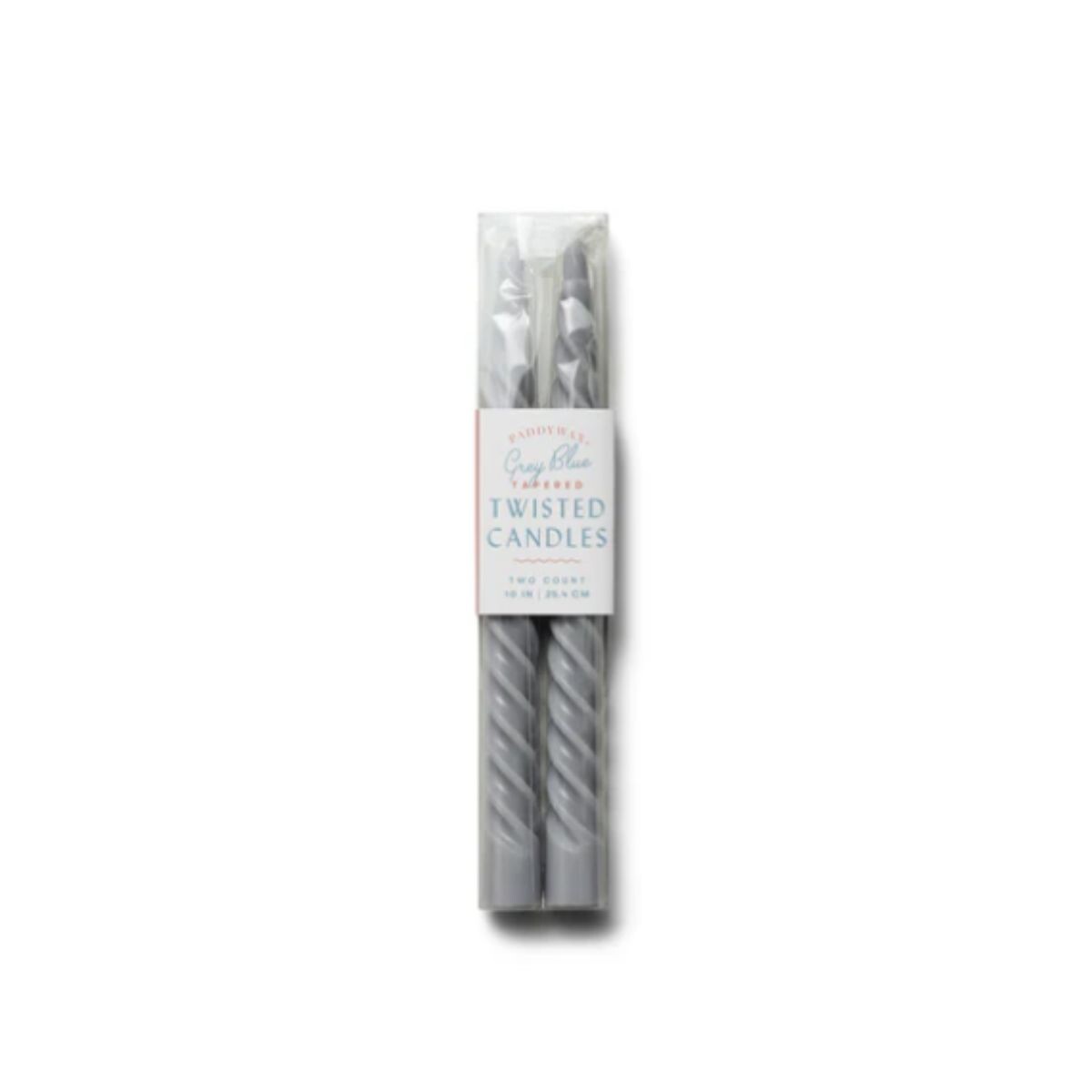 Set x2 velas twisted - Gris 