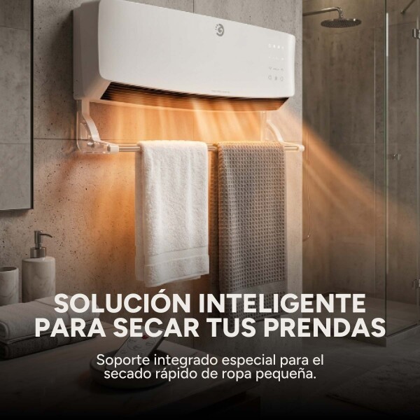 Caloventor Pared Goldtech 1500W 220V Accesorio Secado Ropa Blanco