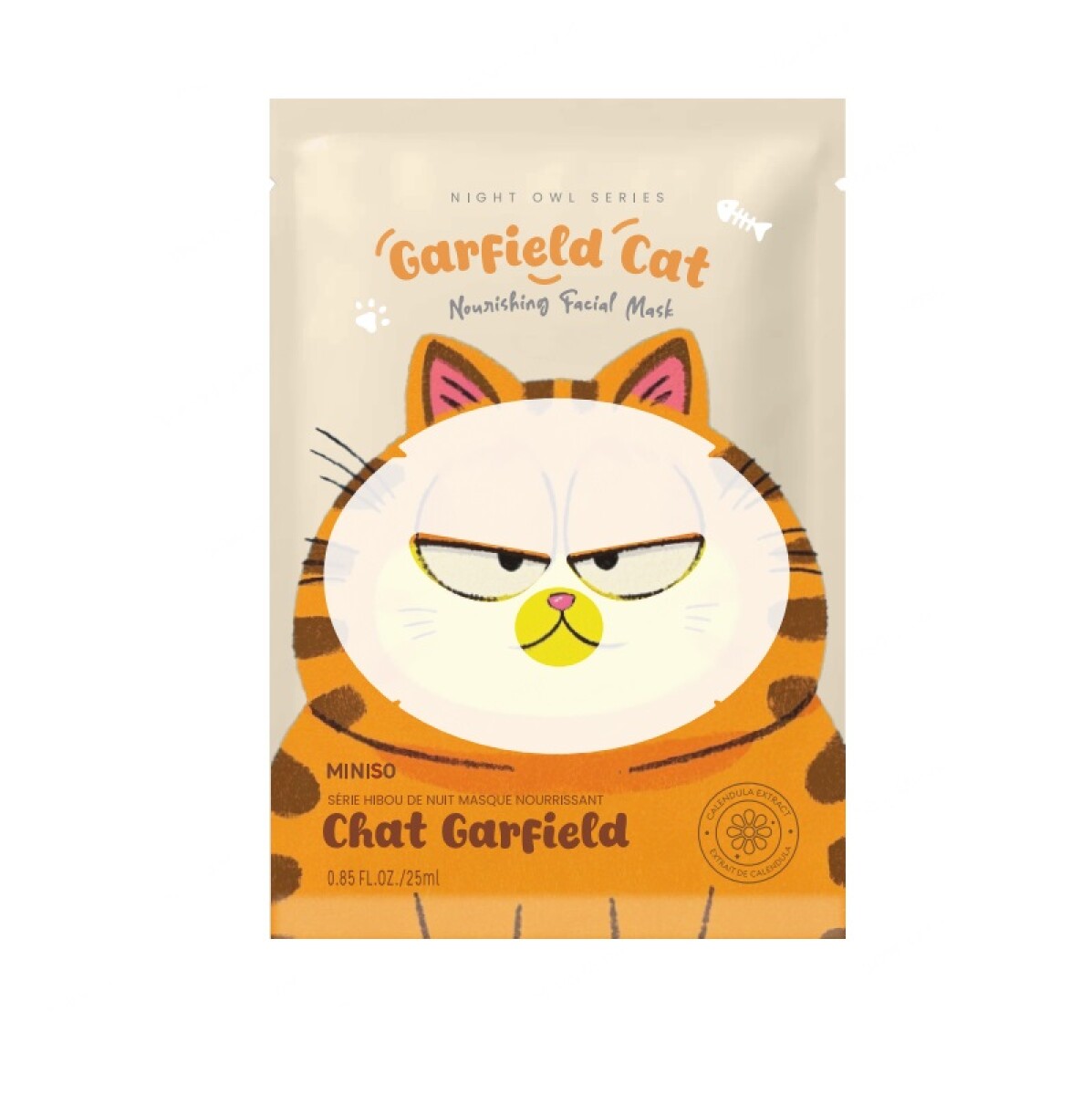 Mascarilla hidratante gatito - naranja 