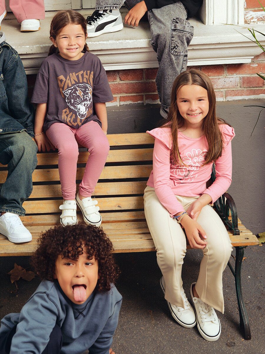 REMERA FLEURS - ROSA VIEJO 