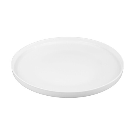 Plato llano de ceramica con borde alto Plato llano de ceramica con borde alto