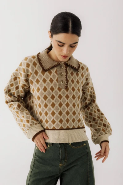 Buzo Polo Luck Beige