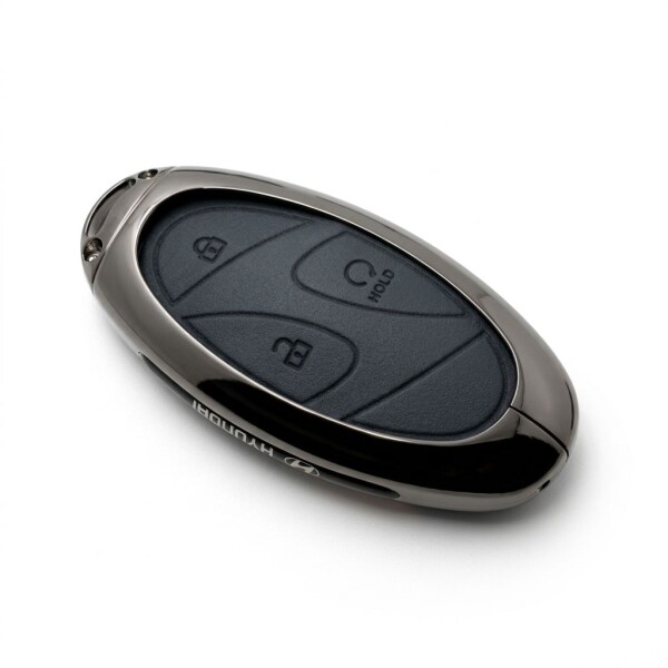 Llavero Para Hyundai Creta - Tucson - Kona Negro Metalizado Llavero Para Hyundai Creta - Tucson - Kona Negro Metalizado