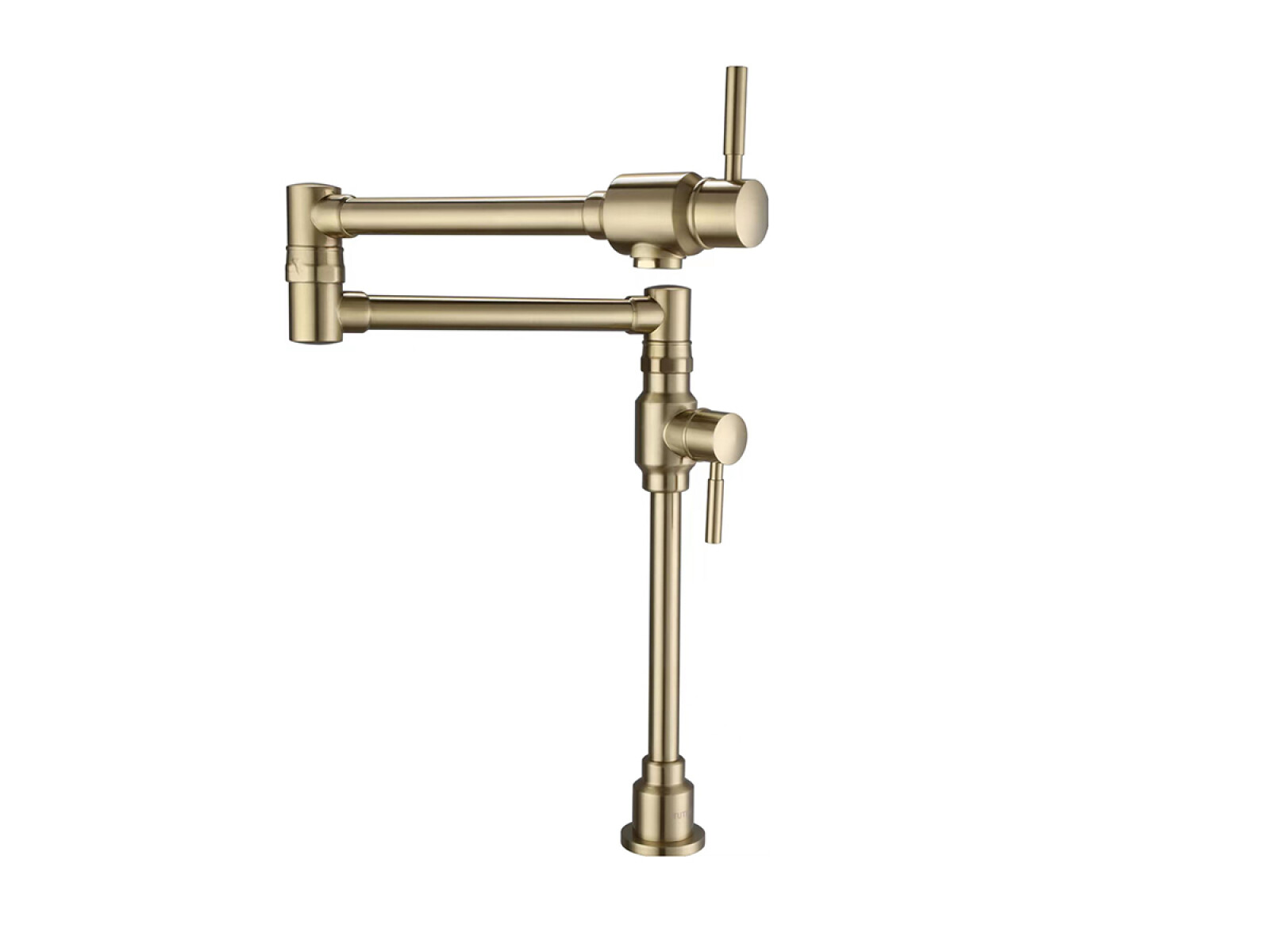 Griferia Mesadas Llena Ollas Monocomando Industrial Oro Mate Solo Agua Fria 