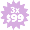 3x$99