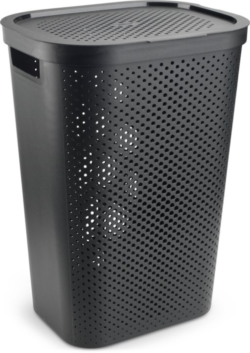 Cesta para ropa INFINITY plástico negro 