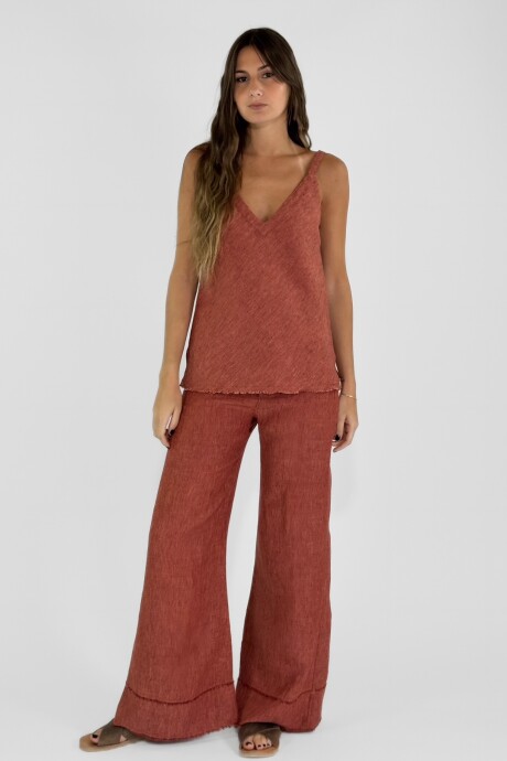 PANTALON RUFINA Ladrillo