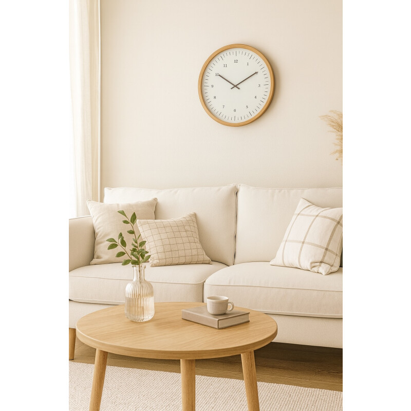 RELOJ DE PARED MDF FONDO BLANCO RELOJ DE PARED MDF FONDO BLANCO