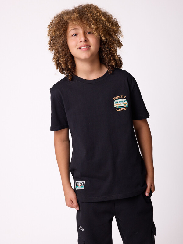 T-SHIRT LUNGUD TEEN RUSTY Negro