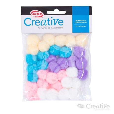 Confetti Creative Pompon Pastel x 35 Confetti Creative Pompon Pastel x 35