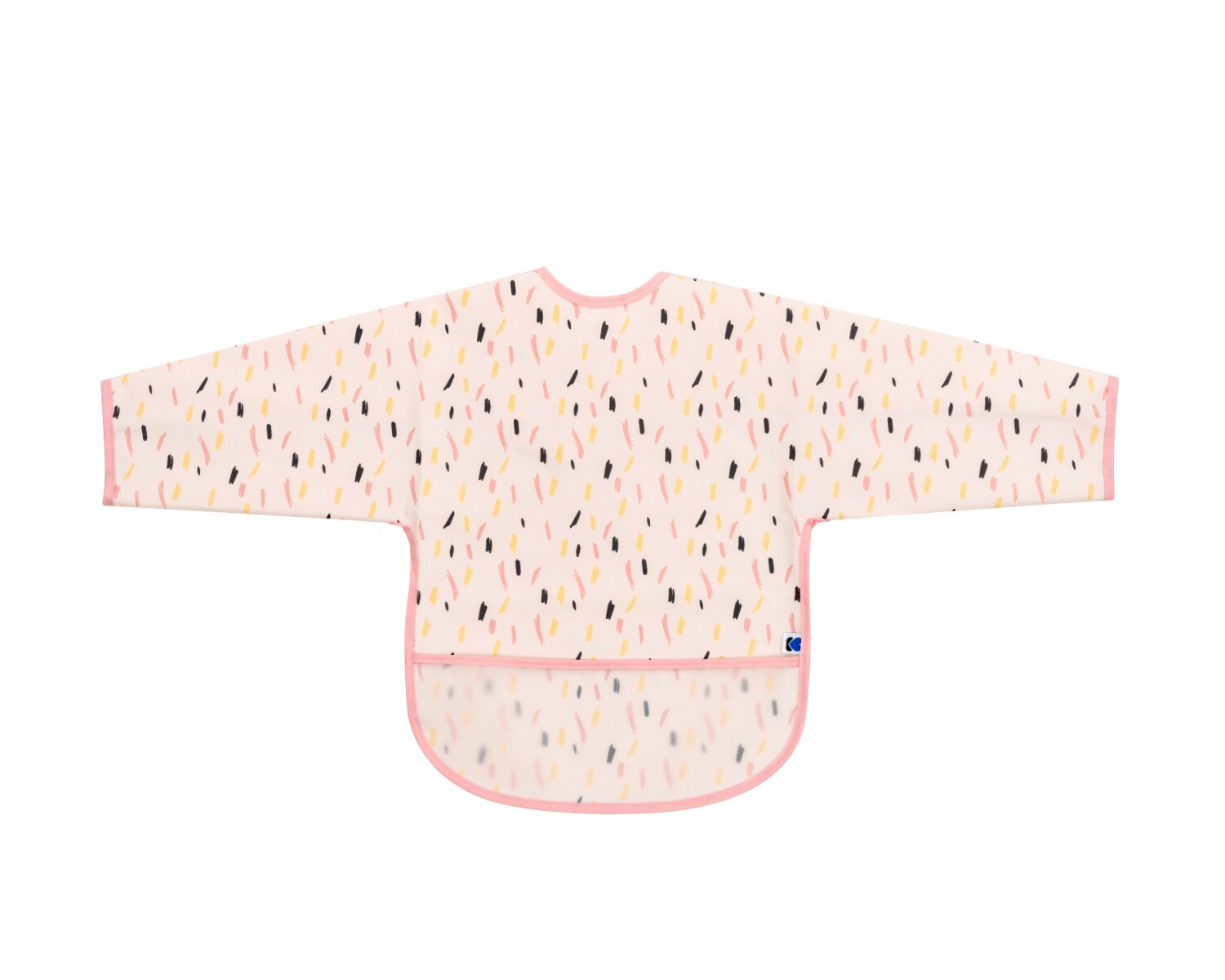 Babero con manga KIKKABOO - Chispas rosa 
