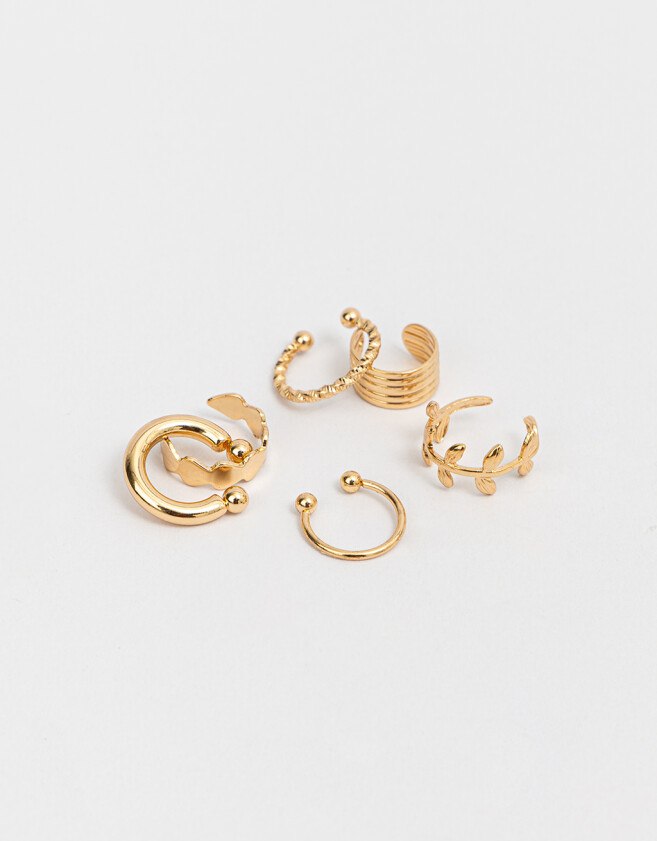 Bijou Cuff De metal Set De Cuff Metálicos - Dorado