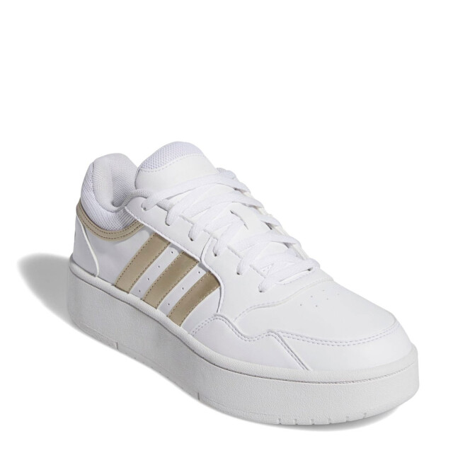 Championes de Mujer Adidas Hoops 3.0 Bold Blanco - Dorado