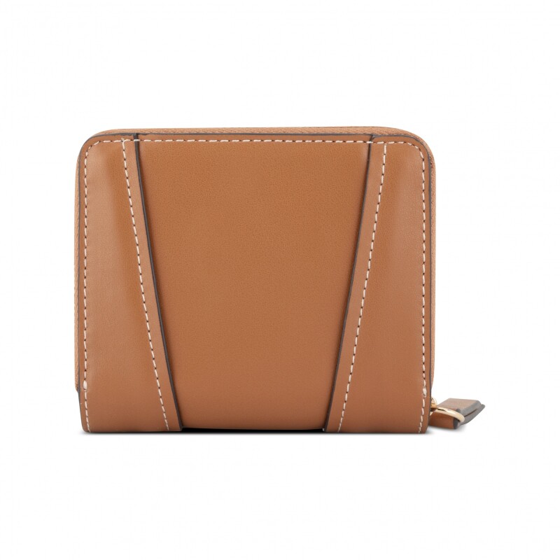 Small Leather Goods Fleura Zip Around Brandy