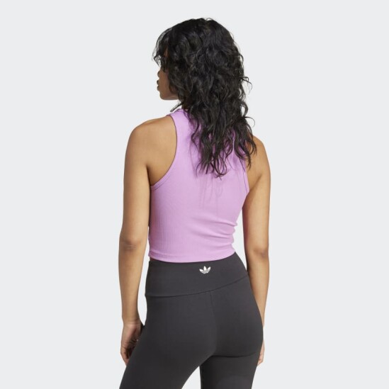 Musculosa Adidas Essentials Ribbed Rosado