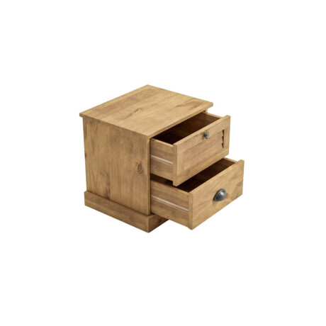 Mesa de Luz 2 Cajones Li­nea Valenciana Natural