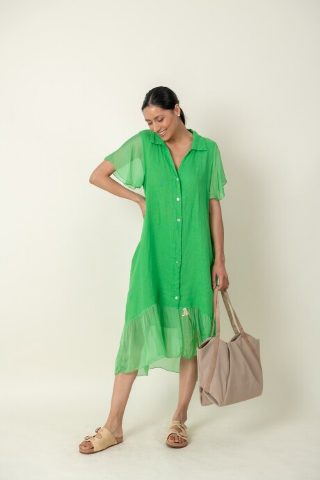 VESTIDO ANEMONA Verde Manzana