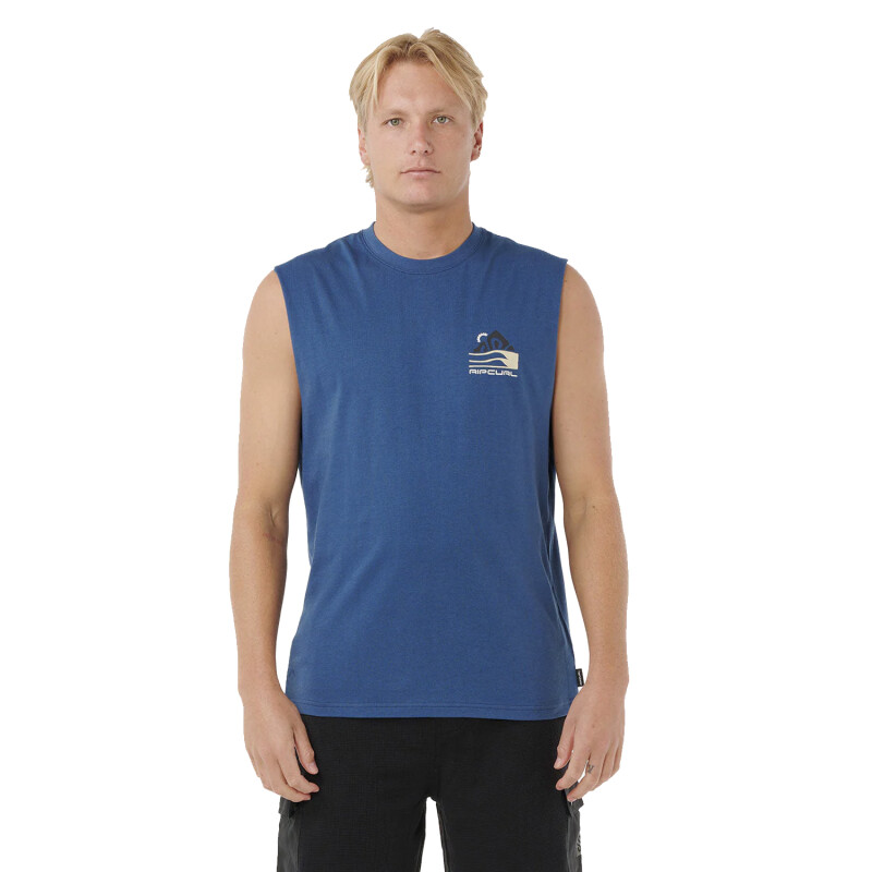 Musculosa Rip Curl Vaporcool Search Range - Azul Musculosa Rip Curl Vaporcool Search Range - Azul