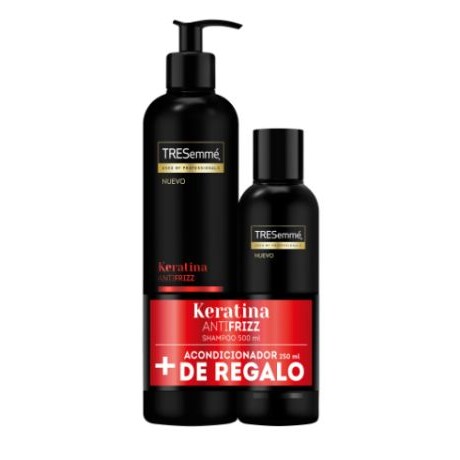 Pack Tresemmé Keratina Antifrizz Shampoo 500ml + Acondicionador 250ml – Control de Frizz y Cabello Liso Pack Tresemmé Keratina Antifrizz Shampoo 500ml + Acondicionador 250ml – Control de Frizz y Cabello Liso