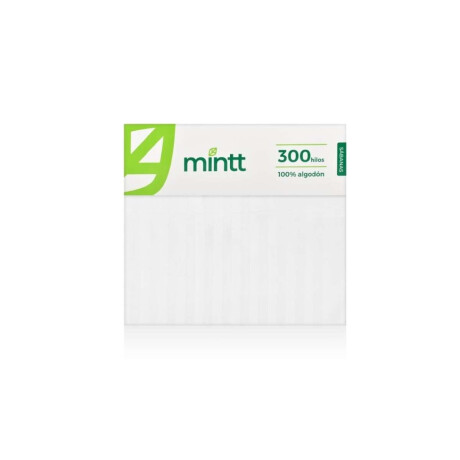 Juego de Sábanas 2 Plazas 300 Hilos 100% Algodón Blanco