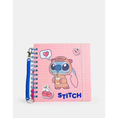 Cuaderno ''stitch Capybara'' Fucsia Medio