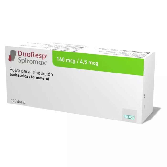 DUORESP SPIROMAX 160MG/4,5 MGX 120 DOSIS única