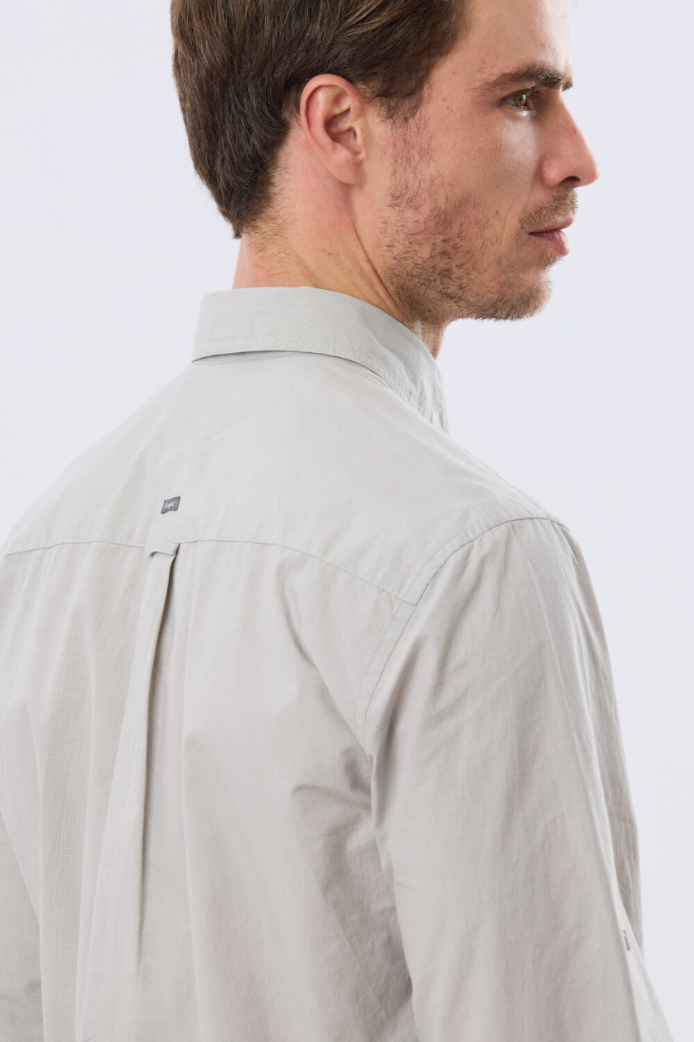 CAMISA CUADROS DE ALGODÓN Verde