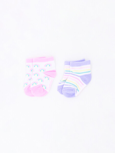 MEDIAS DE BEBE PACK X2 ESTAMPADO 3