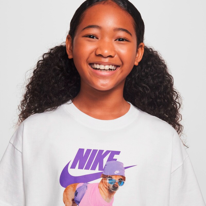 Camisetas Nike Sportwear tee de Niñas Blanco