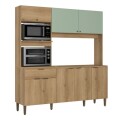 COCINA COMPACTA FLORIDA 1.85 MT 8 PUERTAS - CAPUCCINO/MENTA COCINA COMPACTA FLORIDA 1.85 MT 8 PUERTAS - CAPUCCINO/MENTA