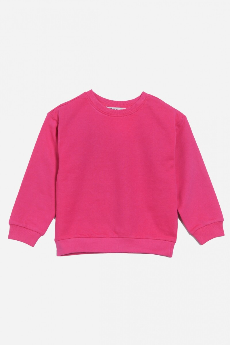 Sweatshirt cuello a la base ROSADO