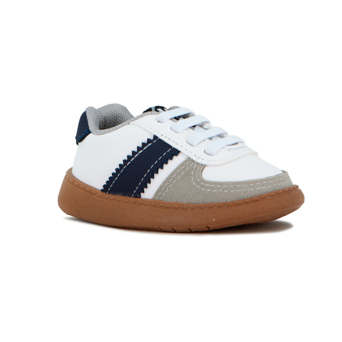 Molekinho Calzado Casual Infantil Acordonado - Blanco-marino 
