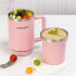 Vaso Térmico Acero inoxidable Doble 890ml + 295ml C/pajita Color Rosa