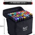 Set De Marcadores Drypens x48 Doble Punta Con Estuche Set De Marcadores Drypens x48 Doble Punta Con Estuche