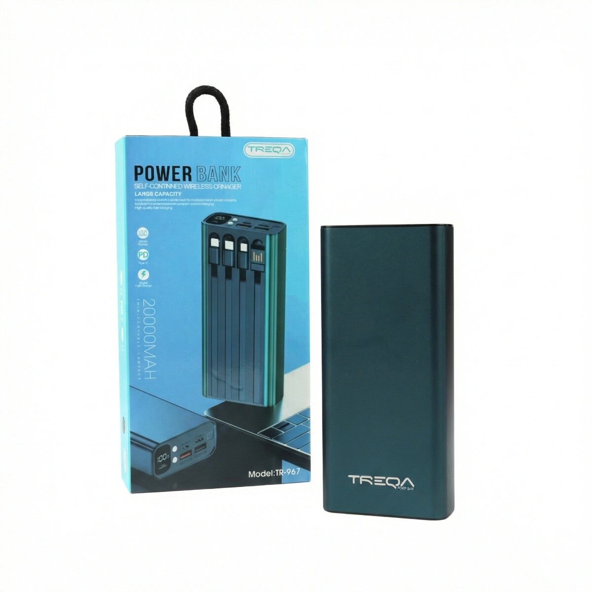 Power bank 20000mah 4 en 1 