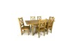 Juego Comedor Salvador Extensible 6 Sillas Natural