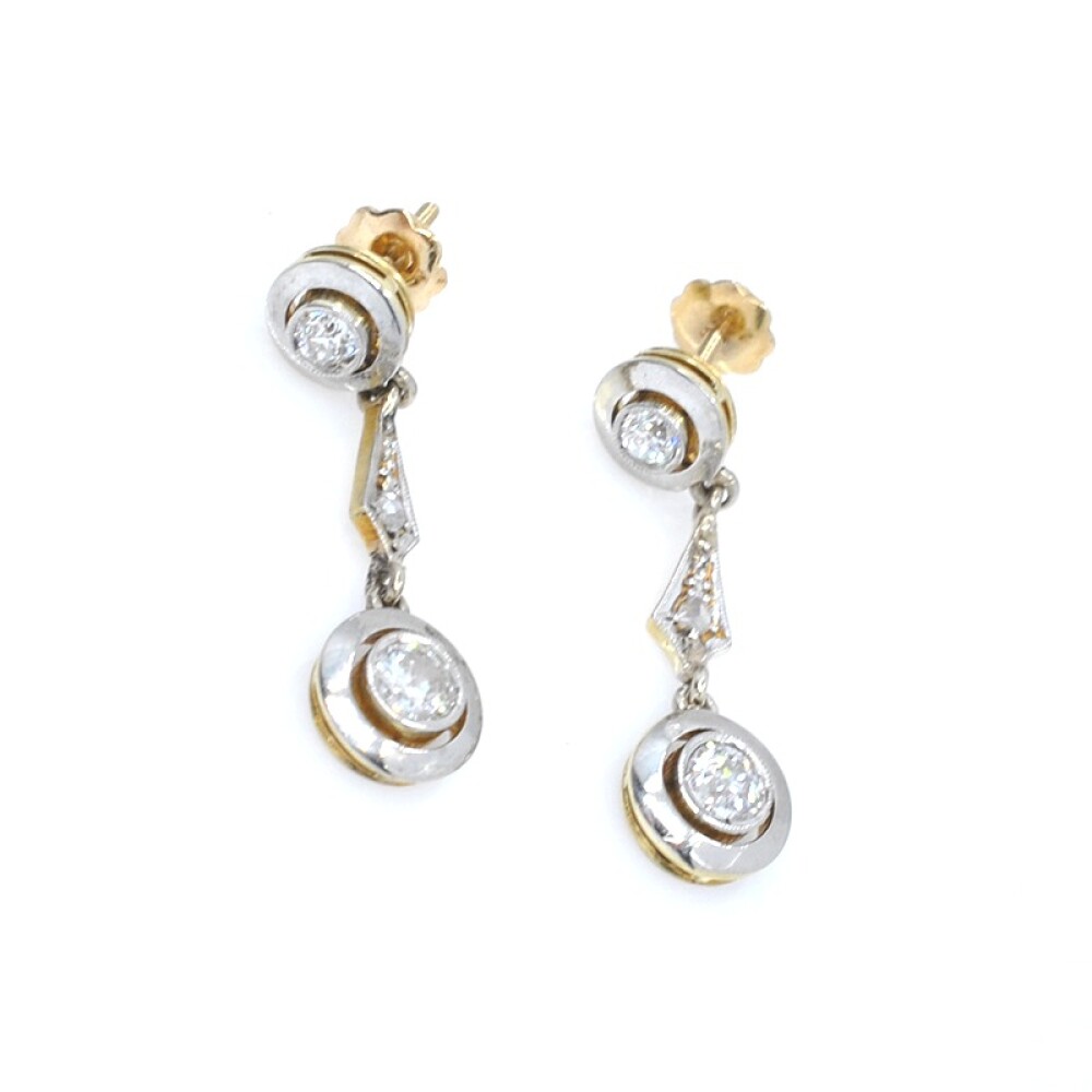 Caravanas oro 18k , brillantes, diamantes Caravanas oro 18k , brillantes, diamantes